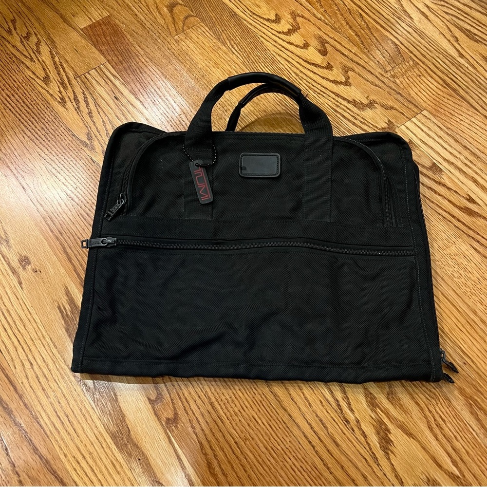 Tumi Slim Soft-sided Ballistic Nylon Briefcase Laptop Bag Travel Black Vintage